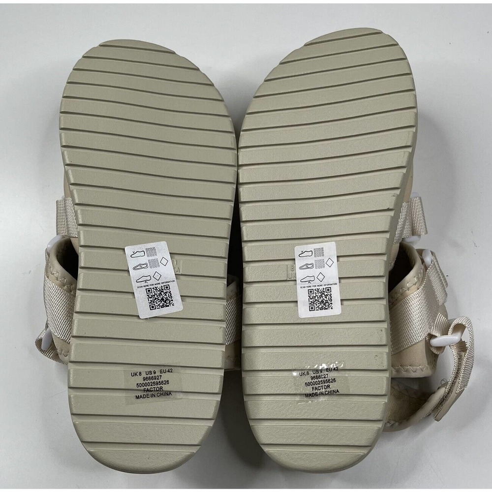 NEW Asos Factor Strappy Sandals Size 9 Women’s Cream - Picture 4 of 6